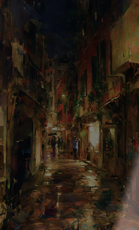 Dmitri Danish Street at Night